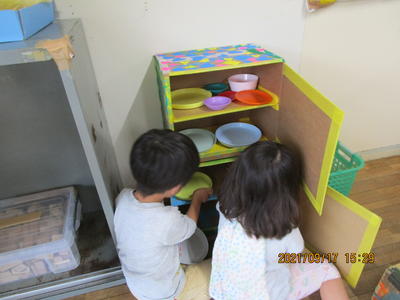 9月のもも組（3歳児）